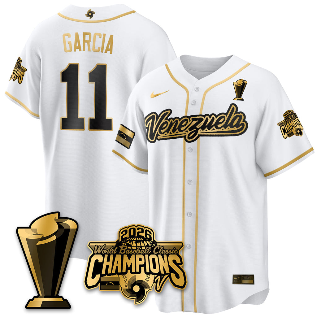 Venezuela Baseball 2026 World Baseball Classic Champions Limited Men Jersey V2 - All Stitched