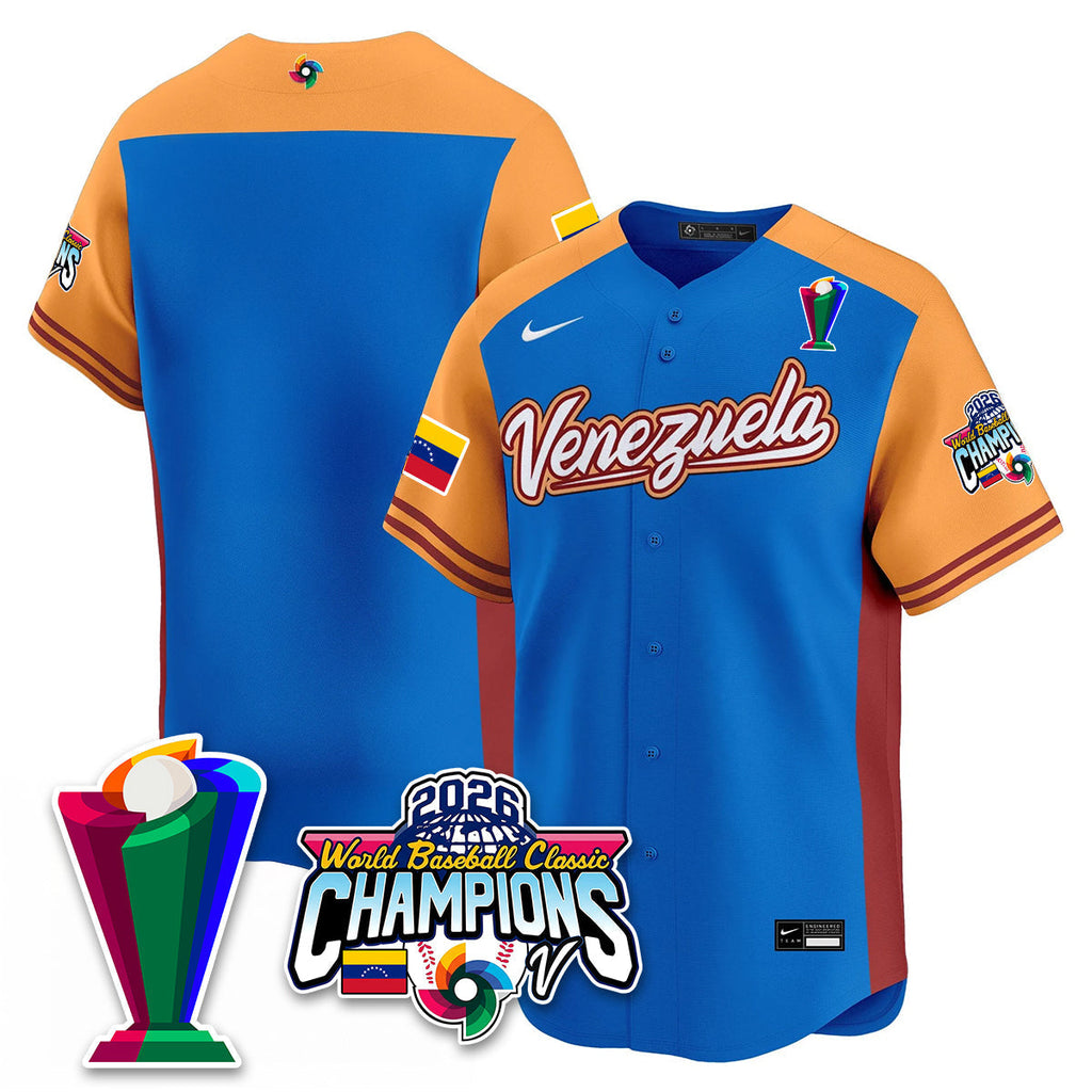 Venezuela Baseball 2026 World Baseball Classic Champions Limited Men Jersey V2 - All Stitched