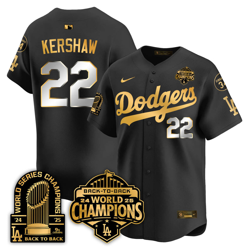 LAD 2025 World Series Champions Men Jersey - 9x Champs - All Stitched