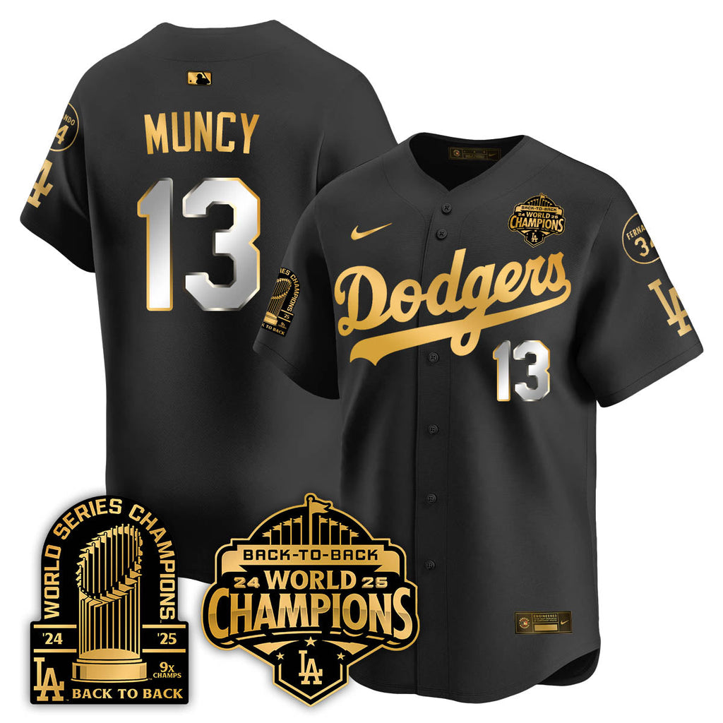 LAD 2025 World Series Champions Men Jersey - 9x Champs - All Stitched