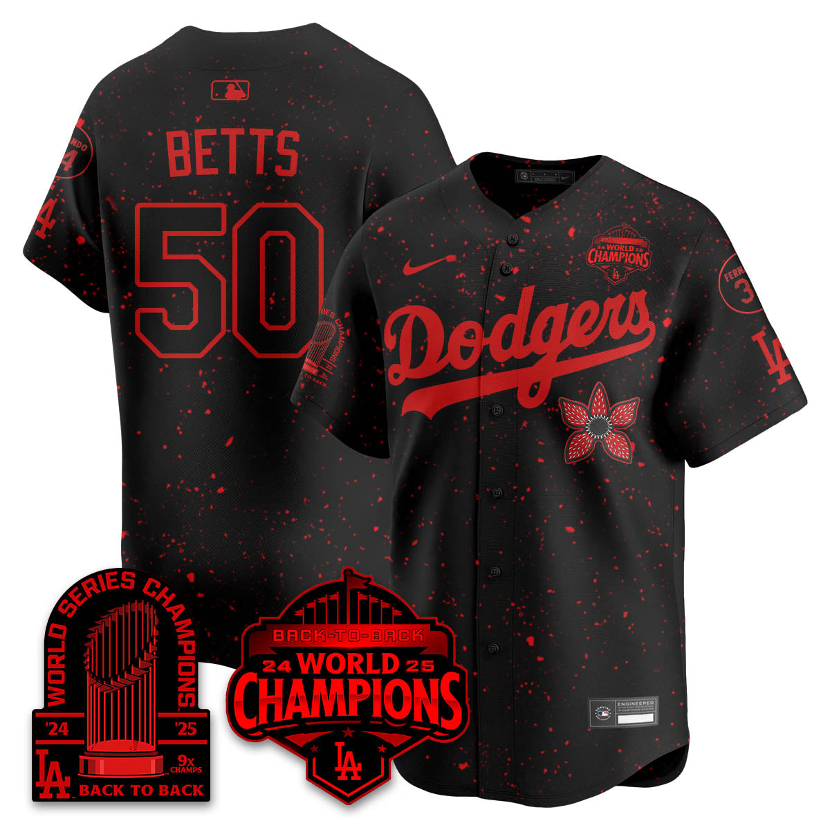 LAD 2025 Champions x Stranger Things x 9x Champs Vapor Premier Jersey - All Stitched