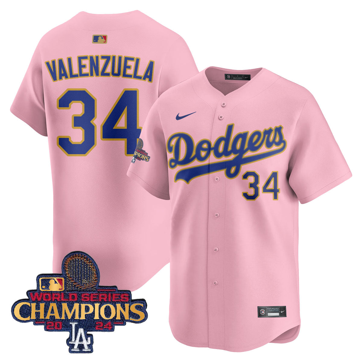 Dodgers 2025 Gold Vapor Premier Limited Jersey - All Stitched