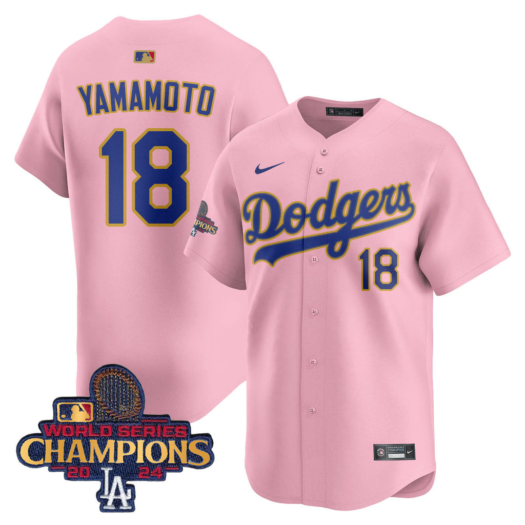 Dodgers 2025 Gold Vapor Premier Limited Jersey - All Stitched