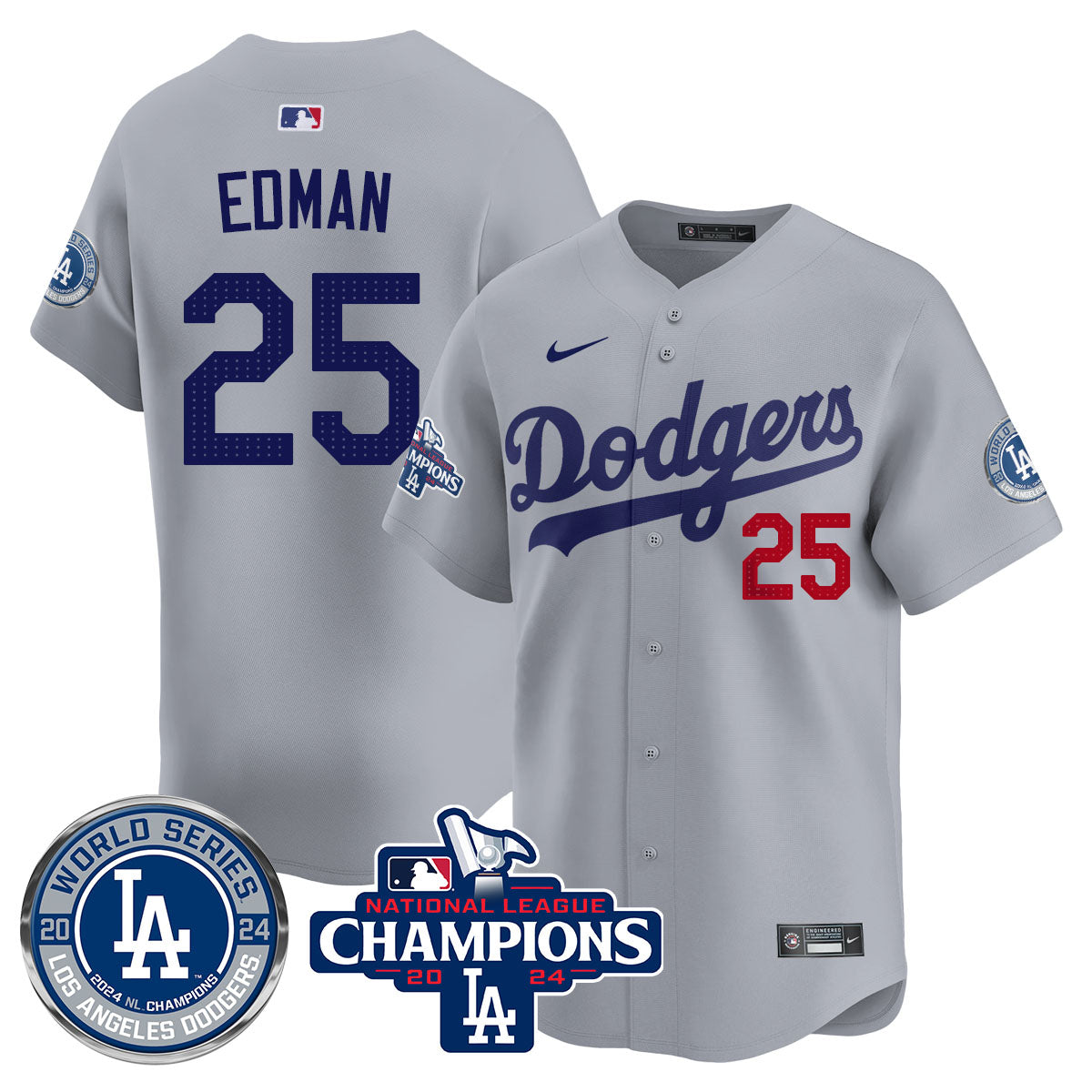 LAD World Series NL Champions Jersey - All Stitched