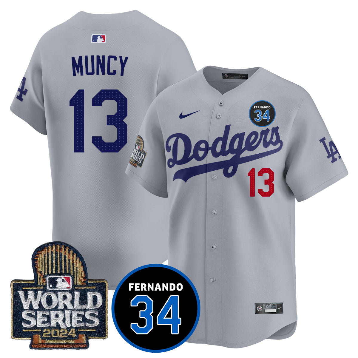 Dodgers Fernando Valenzuela Memorial Jersey - All Stitched