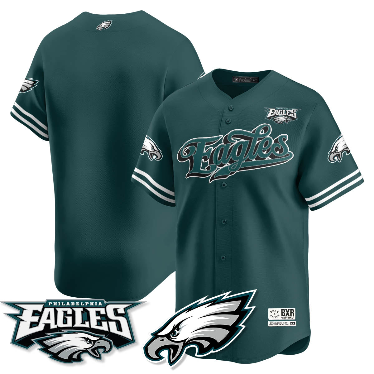 PHI Born x Raised Baseball Jersey - All Stitched
