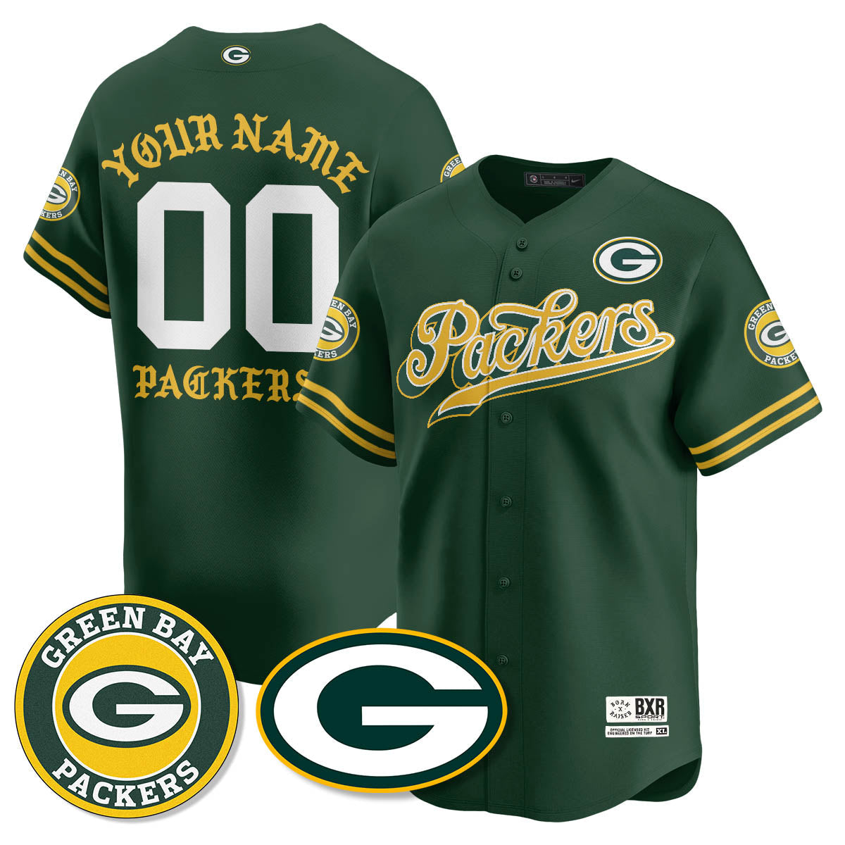 GB Born x Raised Baseball Jersey - All Stitched