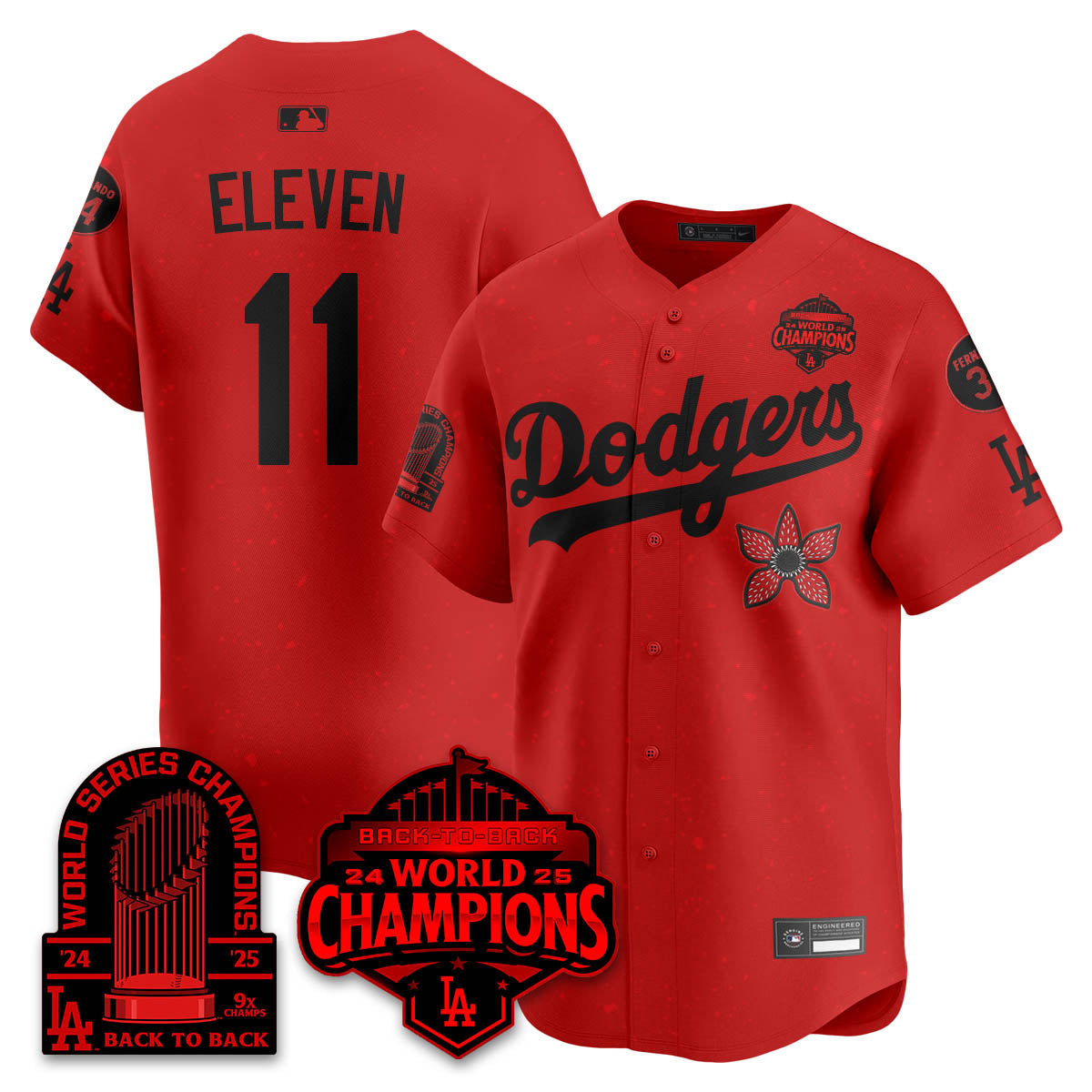 LAD 2025 Champions x Stranger Things x 9x Champs Vapor Premier Jersey - All Stitched