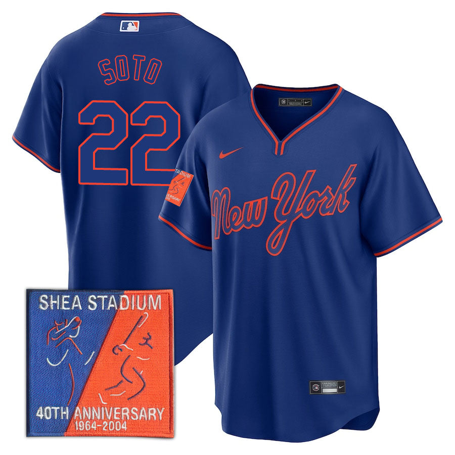 NYM Limited Jersey - 2004 Patch - All Stitched