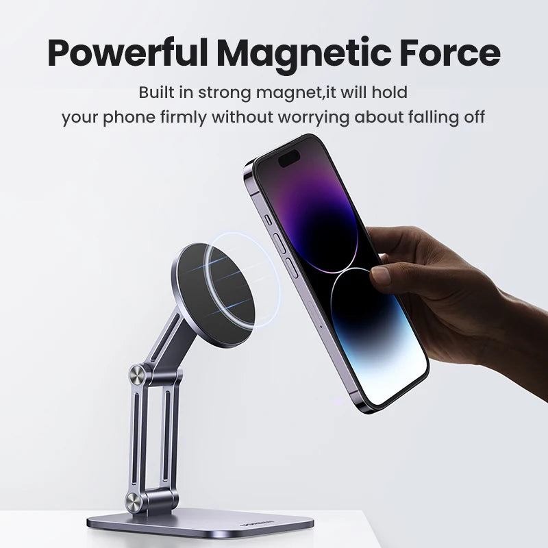 UGREEN Magnetic Phone Stand For Magsafe iPhone 15 14 13 Pro Max Xiaomi Samsung Huawei Aluminum Mobile Phone Holder Desktop Stand