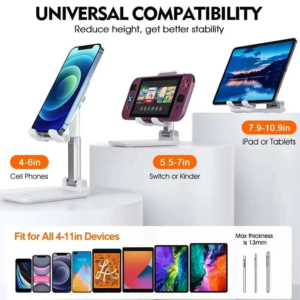 1 multifunctional plastic desktop phone stand with adjustable telescopic lifting bracket