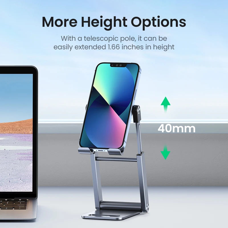 UGREEN Phone Holder Stand Aluminum Cell Phone Stand Tablet Stand Support Mobile Phone For iPhone 15 14 13 Xiaomi Samsung Huawei