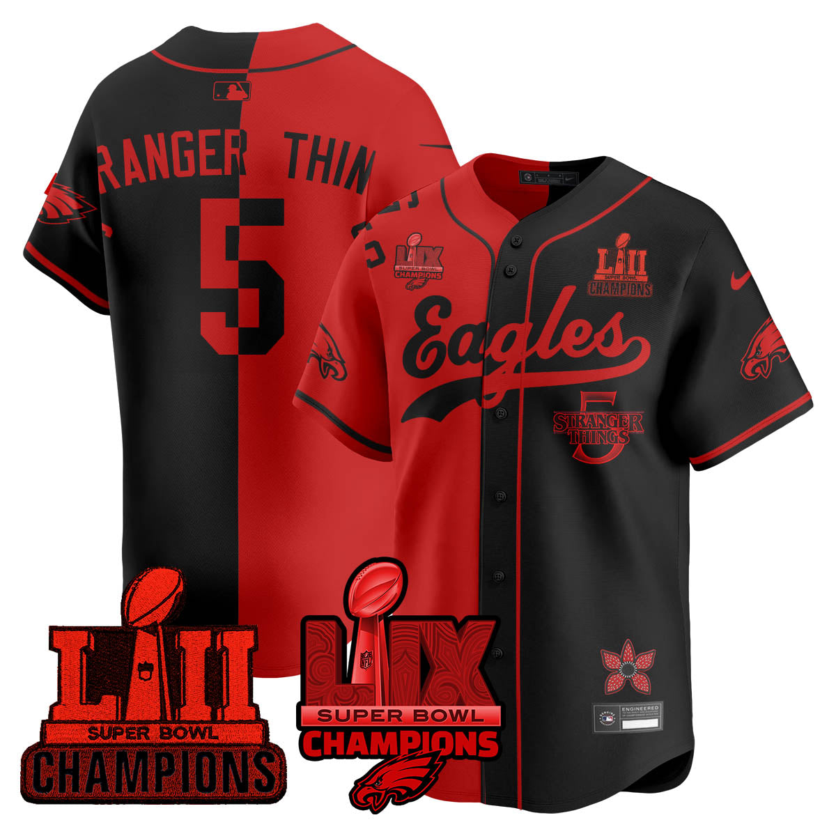 PHI Stranger Things Vapor Limited Baseball Men Jersey - All Stitched