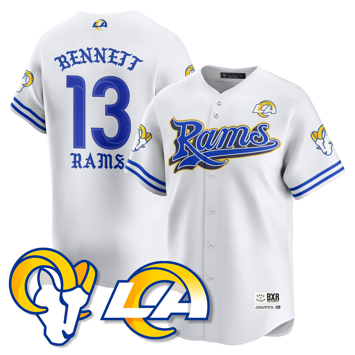 LAR Born x Raised Baseball Jersey - All Stitched
