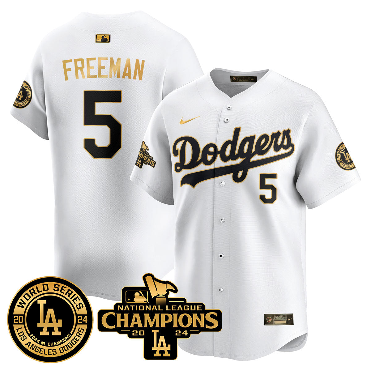 LAD World Series NL Champions Jersey - All Stitched