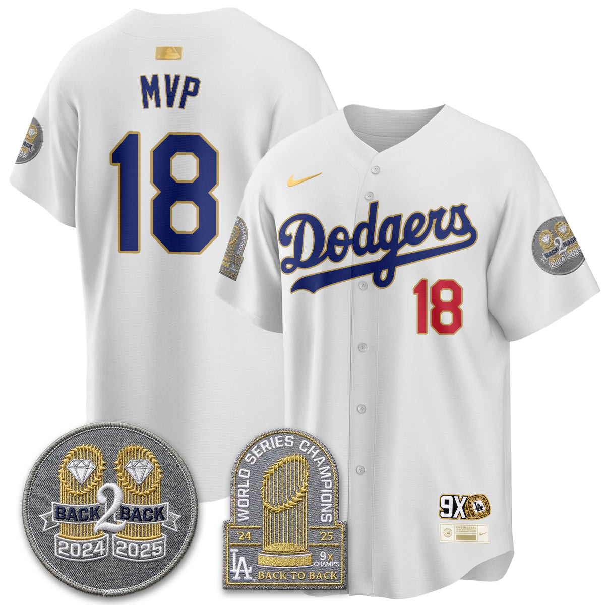 LAD Vapor Limited Men Jersey - Back to Back Champion - All Stitched