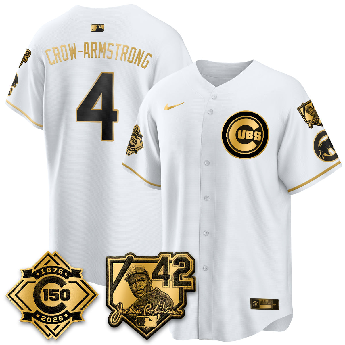 CHC 150th Anniversary & Jackie Robinson Day Patch Vapor Premier Limited Jersey - All Stitched