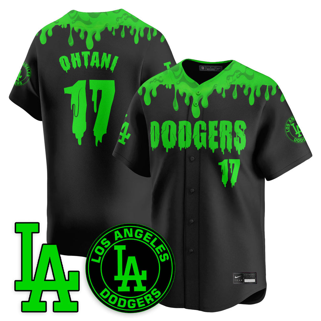 Custom Los Angeles Dodgers "Slime Night Special" Jersey - Stitched
