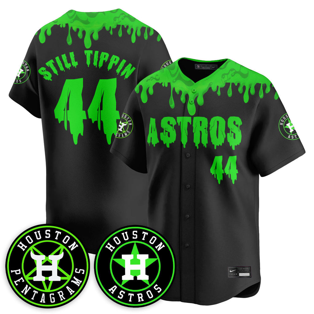 Custom Houston Astros "Slime Night Special" Jersey - Stitched