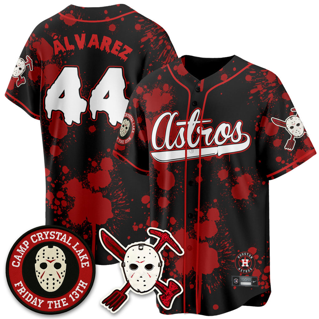Custom Houston Astros "Friday the 13th" Jersey - All Stitched