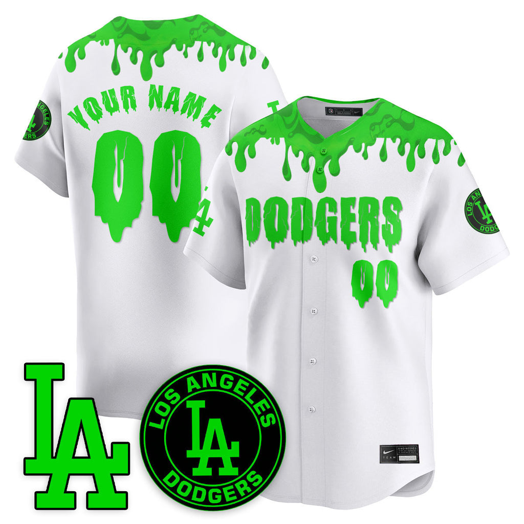 Men's Los Angeles Dodgers "Slime Night Special" Jersey - Stitched