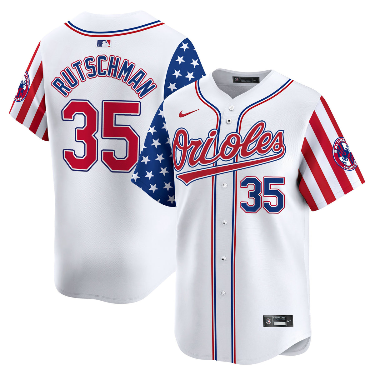 Men's Baltimore Orioles 2025 Independence Day Vapor Premier Limited Jersey - All Stitched