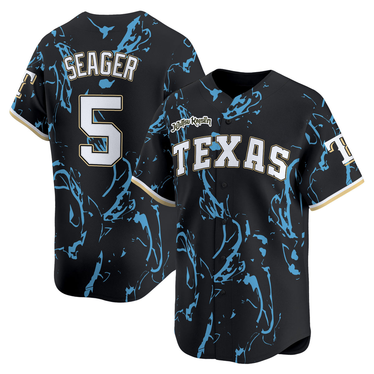 Texas Rangers x Jujutsu Kaisen Vapor Premier Limited Jersey - All Stitched