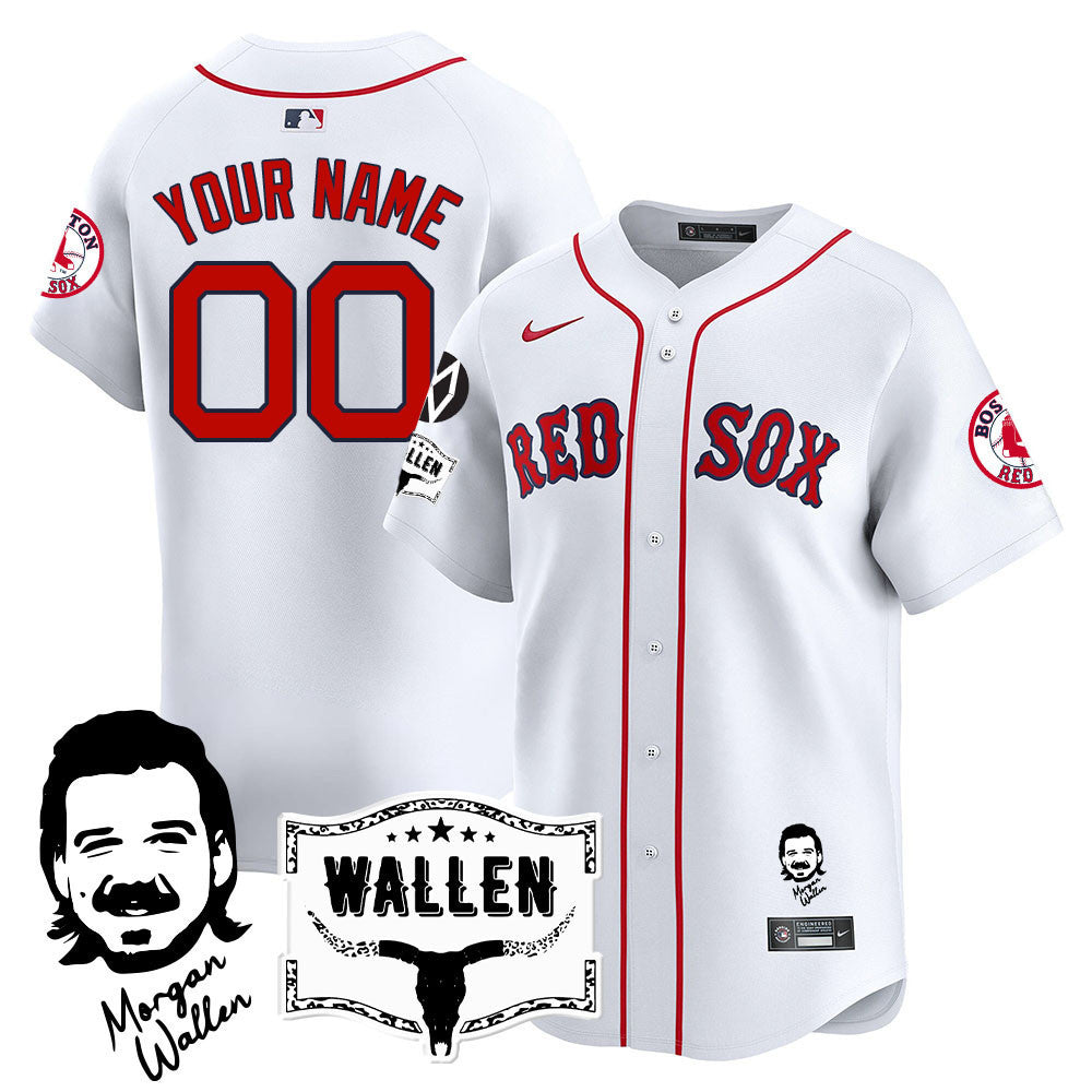 Men's Boston Red Sox Morgan Wallen 2025 Jersey - All Stitched