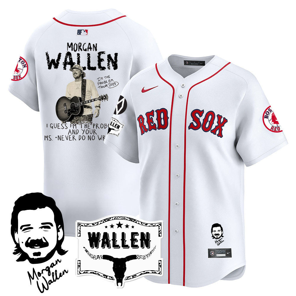 Men's Boston Red Sox Morgan Wallen 2025 Jersey - All Stitched