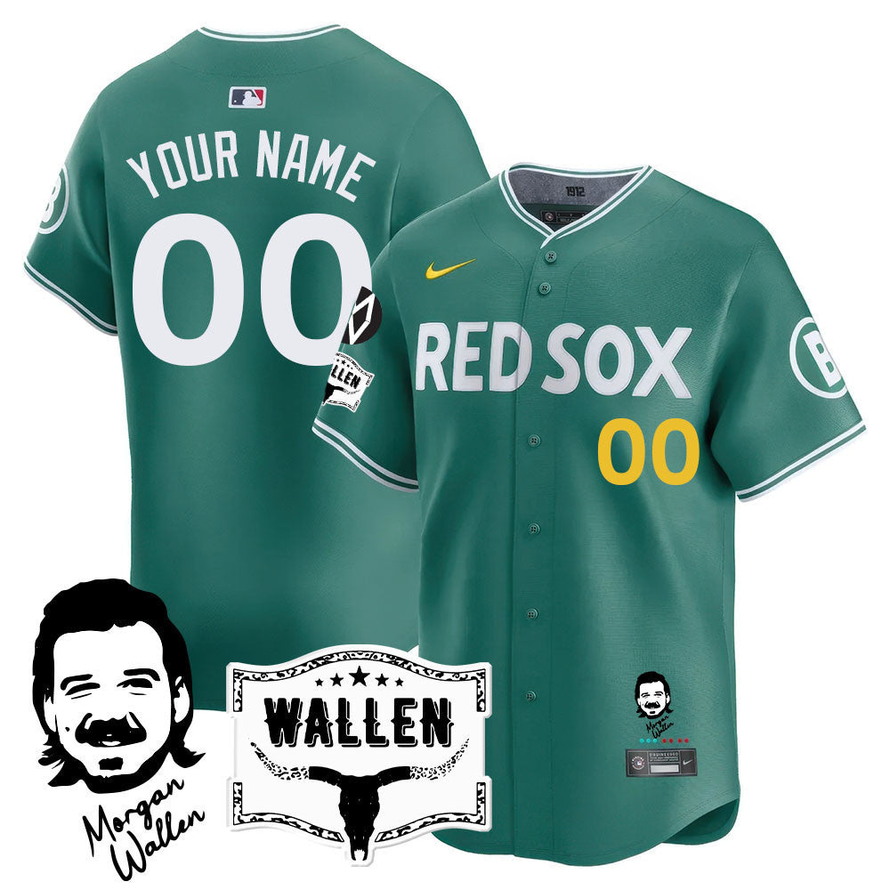 Men's Boston Red Sox Morgan Wallen 2025 Jersey - All Stitched