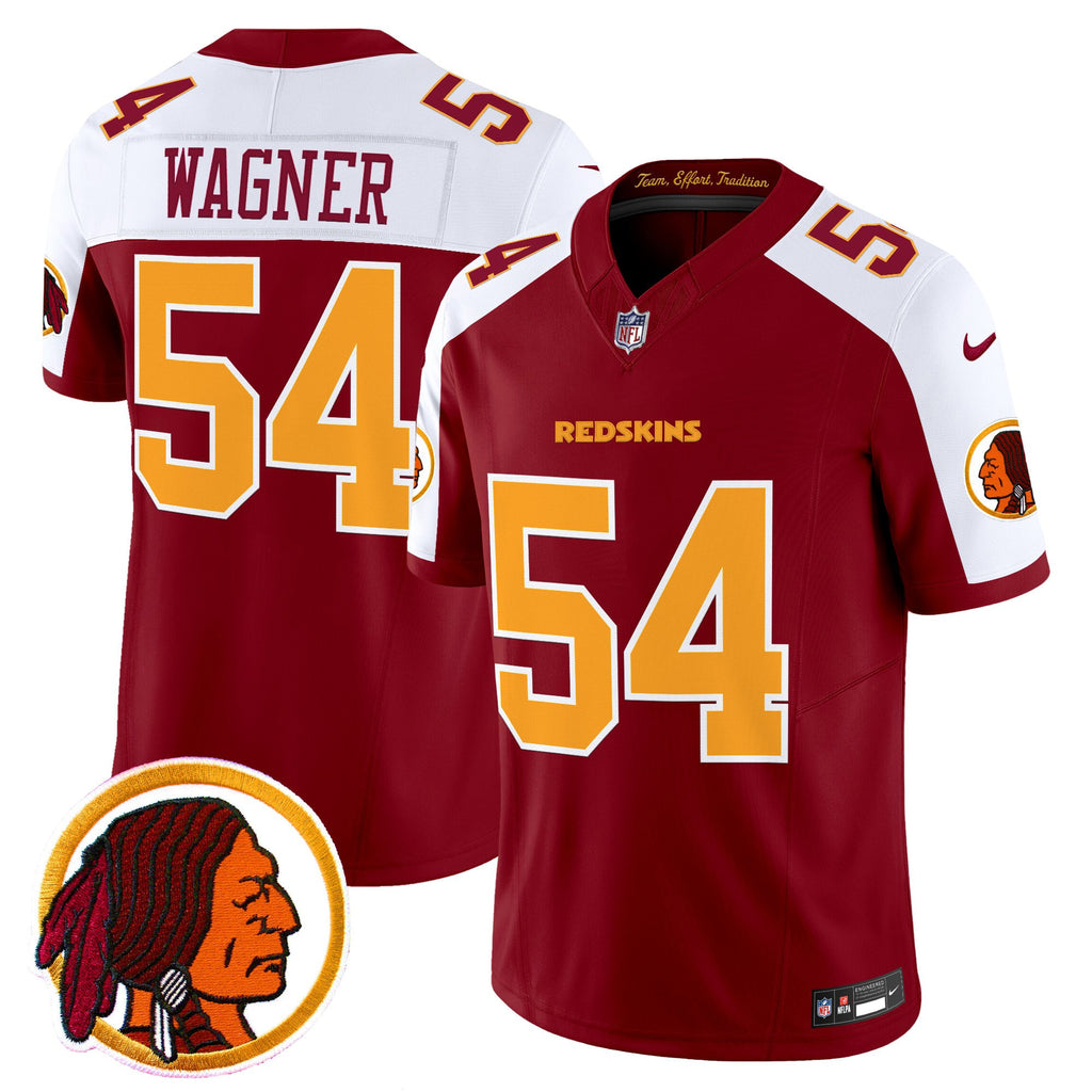 Men's Washington Redskins Throwback Vapor Limited Jersey V2 - All Stitched