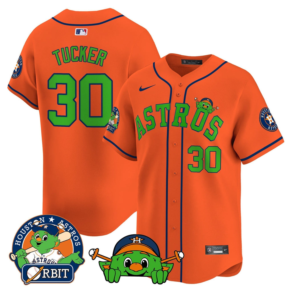 Astros Orbit Patch Vapor Premier Limited Jersey V3 - All Stitched