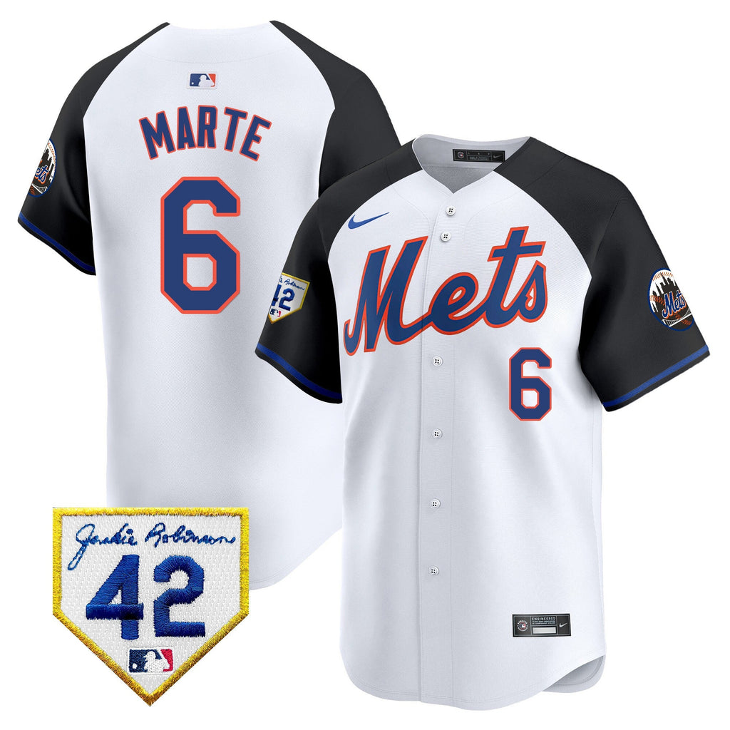 NYM Jackie Robinson Patch Vapor Premier Limited Jersey - All Stitched