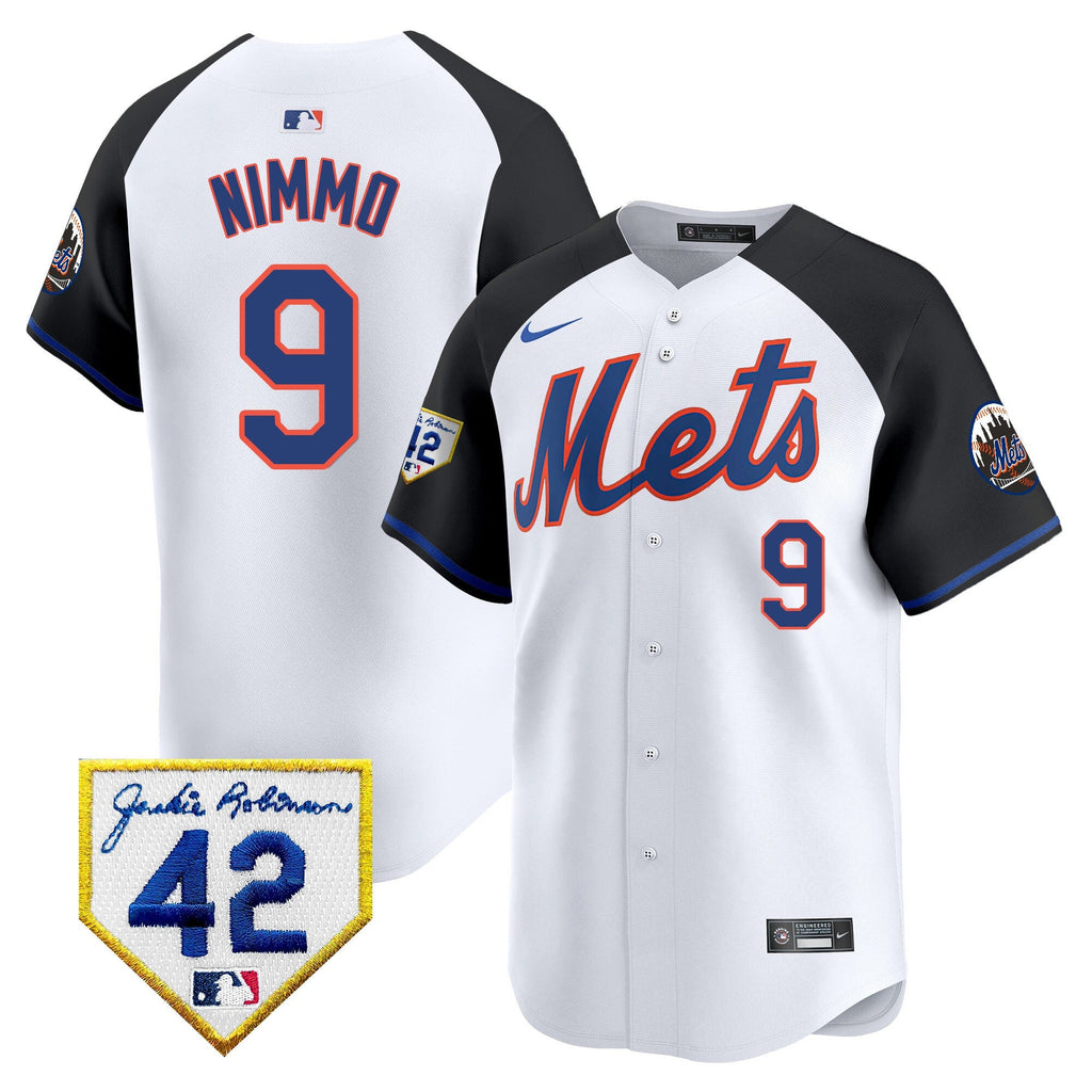 NYM Jackie Robinson Patch Vapor Premier Limited Jersey - All Stitched