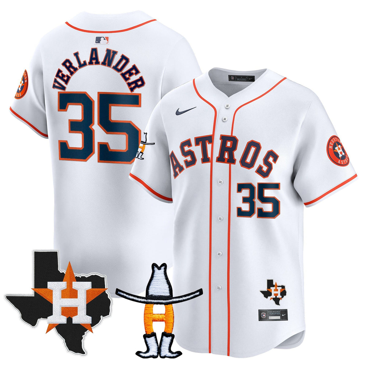 HAS Houston Rodeo Patch Vapor Premier Limited Jersey V2 - All Stitched