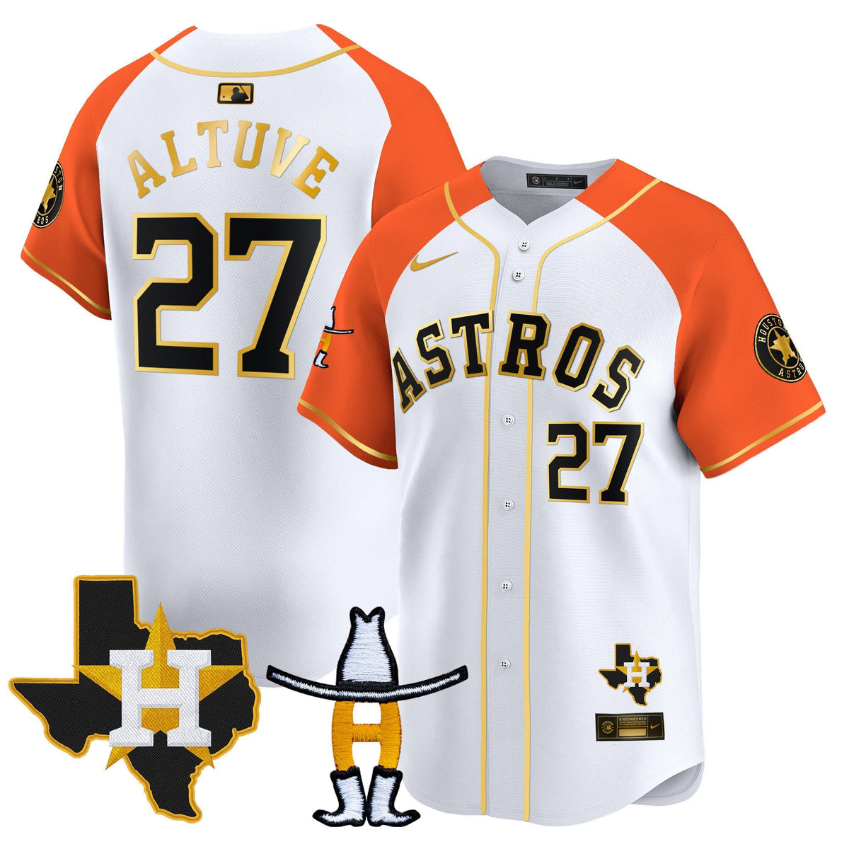 HAS Houston Rodeo Patch Vapor Premier Limited Jersey V2 - All Stitched