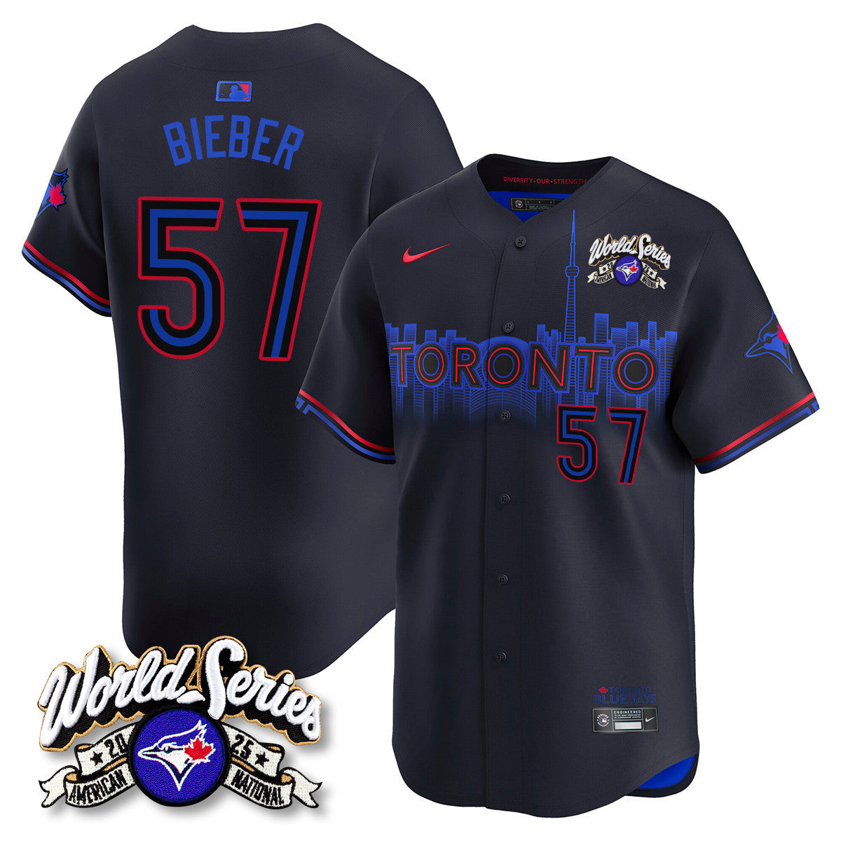 TOR 2025 American League Champions Jersey - All Stitched