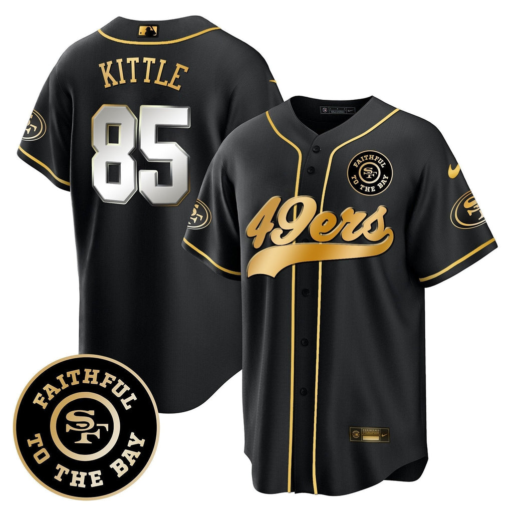 49ers Faithful To The Bay Patch Baseball Jersey - All Stitched